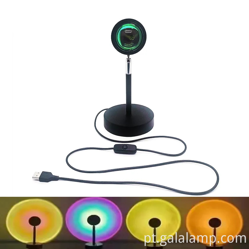 Lâmpada de projetor do pôr do sol USB - LED LIGHT Night Light for Home